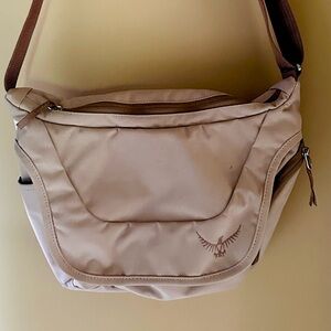 Osprey FlapJill Micro Day Pack Travel Crossbody/Shoulder Bag Tan
